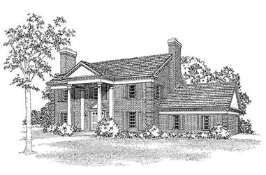 4-Bedroom, 2963 Sq Ft Colonial Home Plan - 137-1731 - Main Exterior