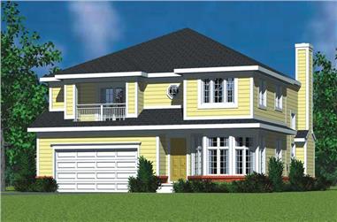 4-Bedroom, 3059 Sq Ft Country Home Plan - 137-1734 - Main Exterior