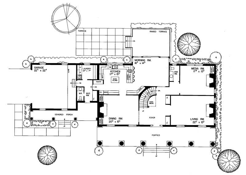 Floor Plan First Story of Historic Plan #137-1757