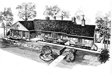 4-Bedroom, 2612 Sq Ft Ranch House Plan - 137-1761 - Front Exterior