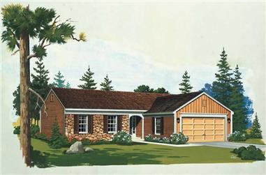3-Bedroom, 1267 Sq Ft Country House Plan - 137-1769 - Front Exterior