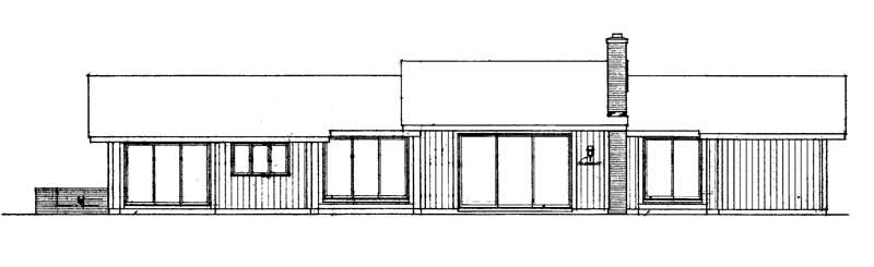 Home Plan Rear Elevation of this 3-Bedroom,2490 Sq Ft Plan -137-1786