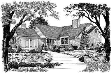 4-Bedroom, 1907 Sq Ft Country House Plan - 137-1797 - Front Exterior
