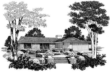 3-Bedroom, 1862 Sq Ft Ranch House Plan - 137-1799 - Front Exterior