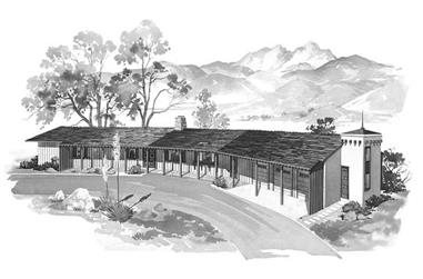3-Bedroom, 2504 Sq Ft Ranch Home Plan - 137-1821 - Main Exterior