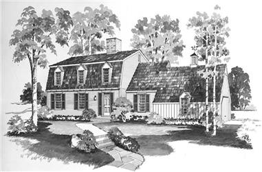 4-Bedroom, 2152 Sq Ft Colonial House Plan - 137-1831 - Front Exterior