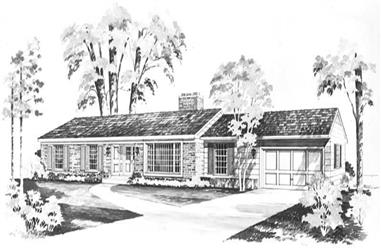 3-Bedroom, 1942 Sq Ft Ranch Home Plan - 137-1839 - Main Exterior