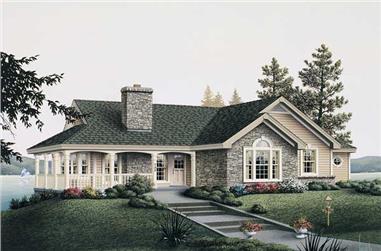 2-Bedroom, 1922 Sq Ft Country Home - Plan #138-1003 - Main Exterior