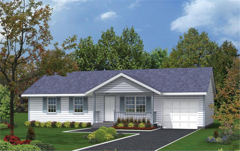 Front elevation of Traditional home (ThePlanCollection: House Plan #138-1011)