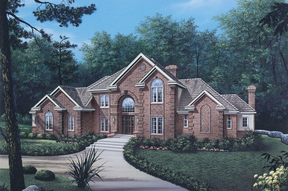 Front elevation of Traditional home (ThePlanCollection: House Plan #138-1030)