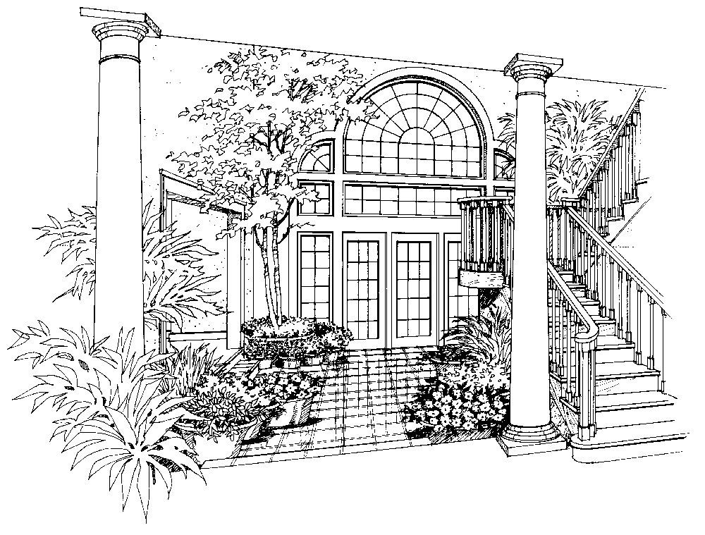 Entry Hall: Foyer of this 5-Bedroom, 3580 Sq Ft Plan - 138-1047