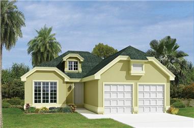 3-Bedroom, 1516 Sq Ft Ranch House Plan - 138-1074 - Front Exterior