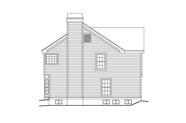 Home Plan Right Elevation of this 4-Bedroom,2967 Sq Ft Plan -138-1095
