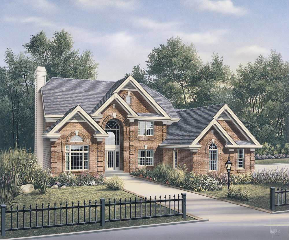 Front elevation of Traditional home (ThePlanCollection: House Plan #138-1101)