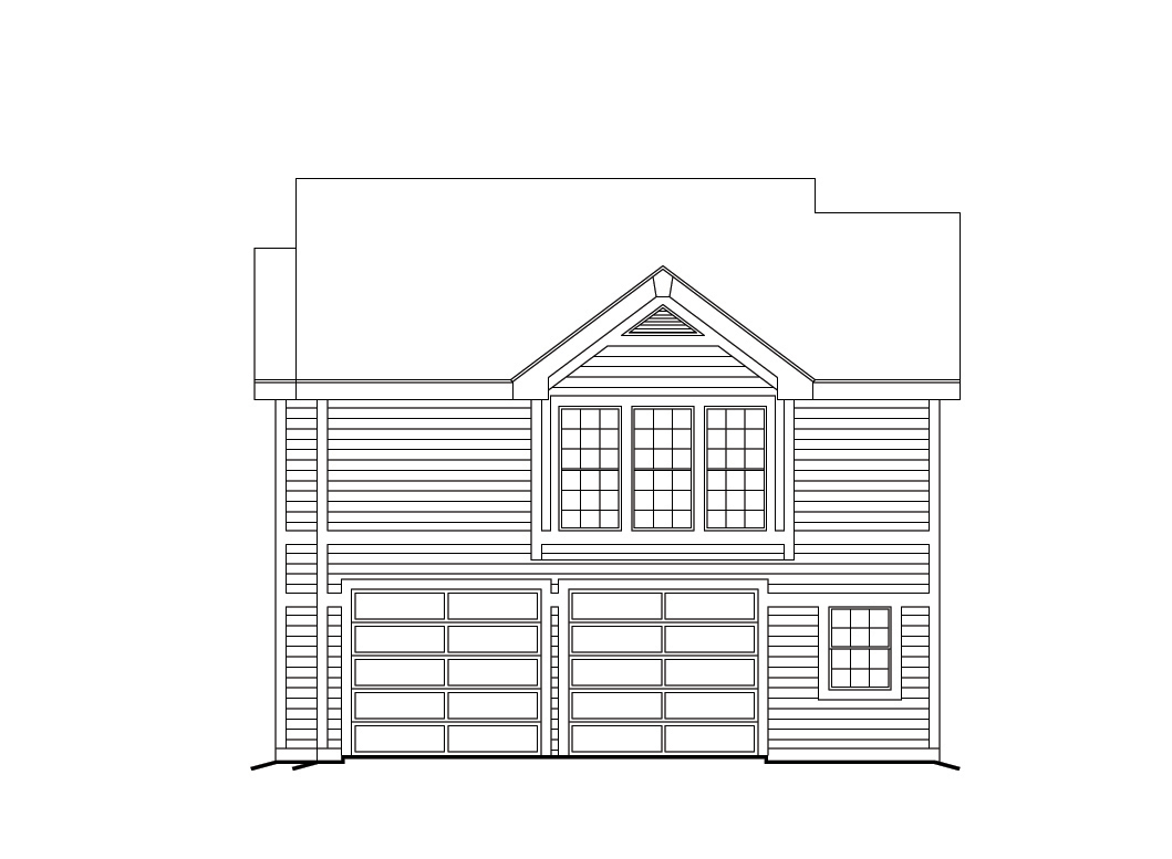 Home Plan Right Elevation of this 1-Bedroom,891 Sq Ft Plan -138-1103