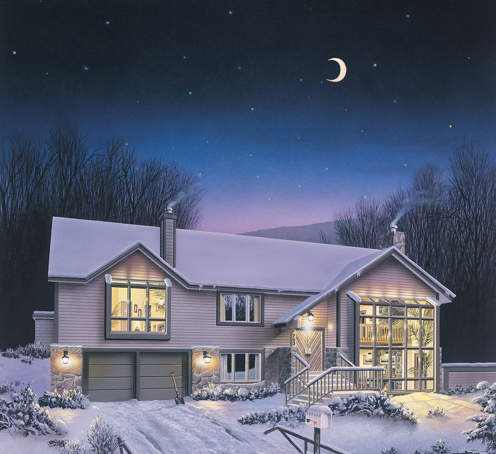 Front View of this 3-Bedroom, 3510 Sq Ft Plan - 138-1112