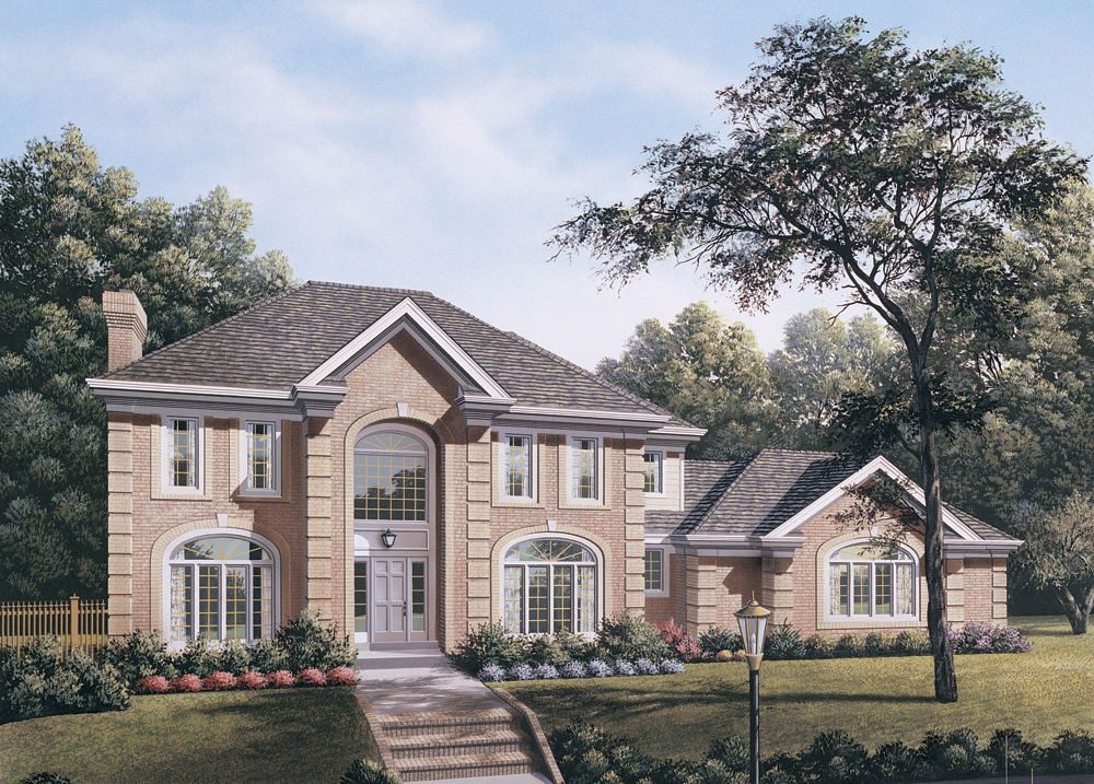 Front elevation of Traditional home (ThePlanCollection: House Plan #138-1113)