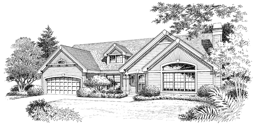 Front View of this 3-Bedroom, 1826 Sq Ft Plan - 138-1118