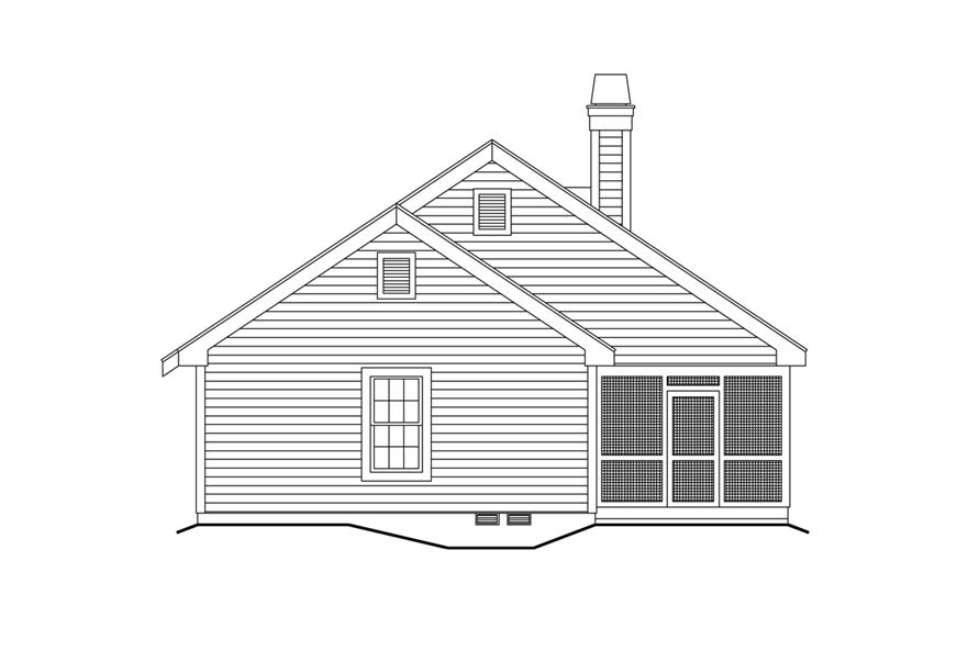 138-1121: Home Plan Right Elevation