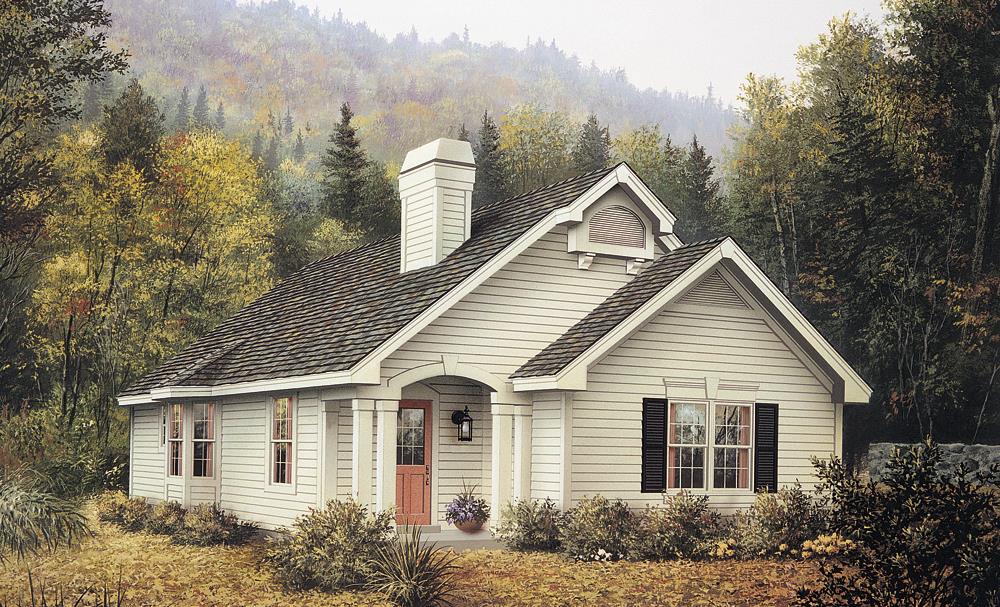 Front elevation of Country home (ThePlanCollection: House Plan #138-1130)