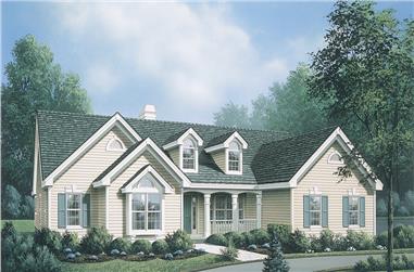 4-Bedroom, 2547 Sq Ft Ranch House Plan - 138-1141 - Front Exterior