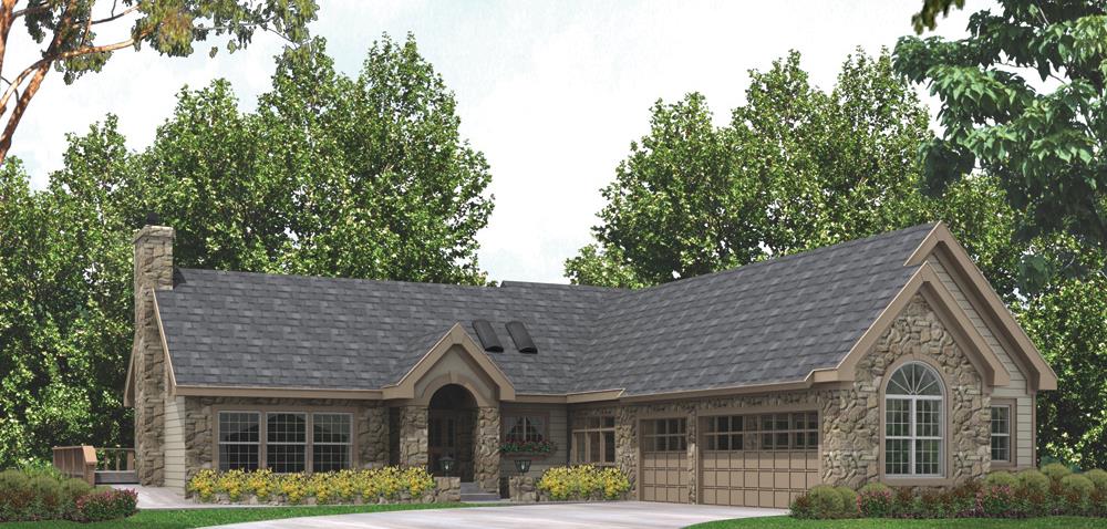 Front elevation of Traditional home (ThePlanCollection: House Plan #138-1144)