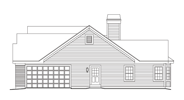 Home Plan Right Elevation of this 3-Bedroom,2695 Sq Ft Plan -138-1145