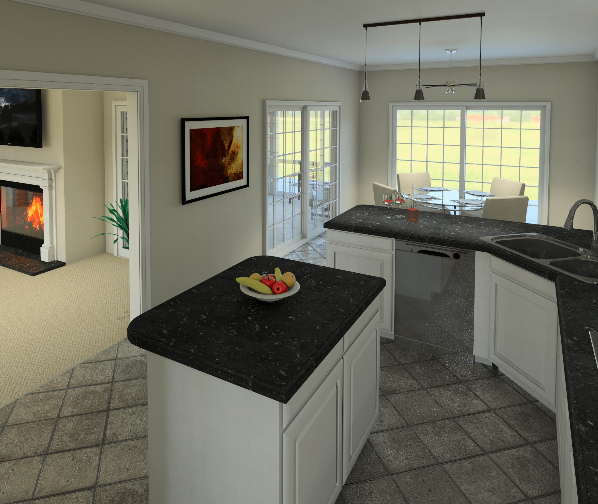 Kitchen of this 2-Bedroom, 1568 Sq Ft Plan - 138-1168