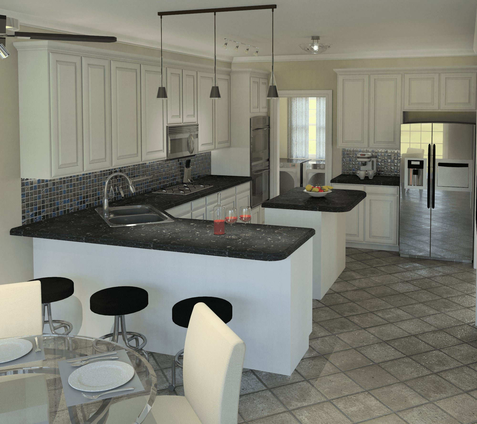 Kitchen of this 2-Bedroom, 1568 Sq Ft Plan - 138-1168