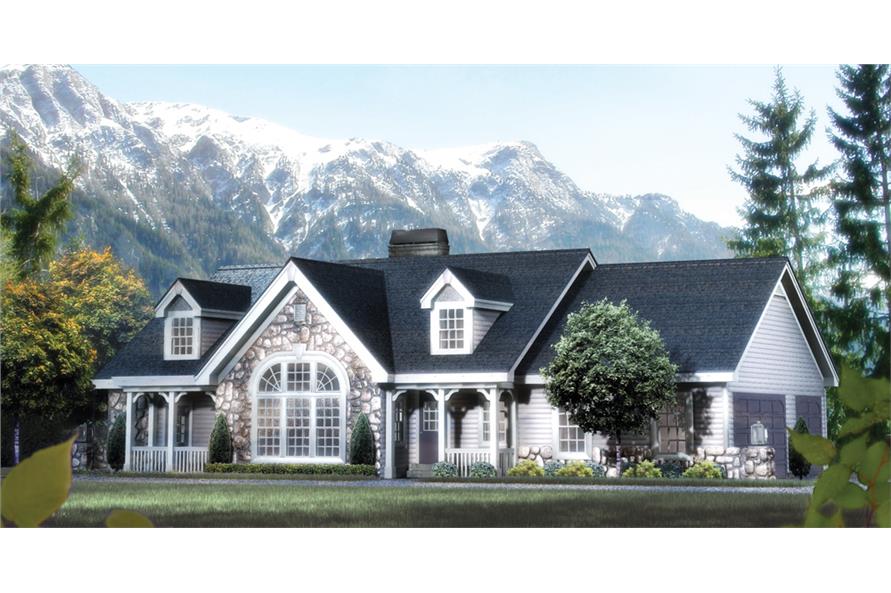 2-Bedroom, 1568 Sq Ft Traditional Home Plan - 138-1168 - Main Exterior