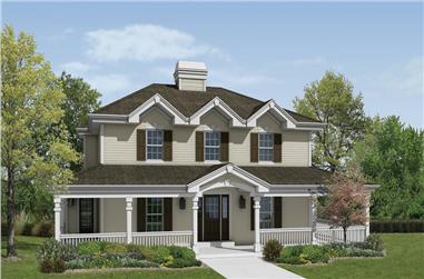 4-Bedroom, 2828 Sq Ft Traditional House Plan - 138-1172 - Front Exterior