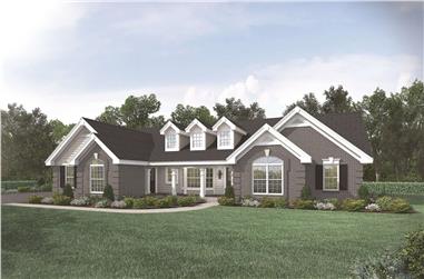 4-Bedroom, 1929 Sq Ft Traditional House Plan - 138-1177 - Front Exterior