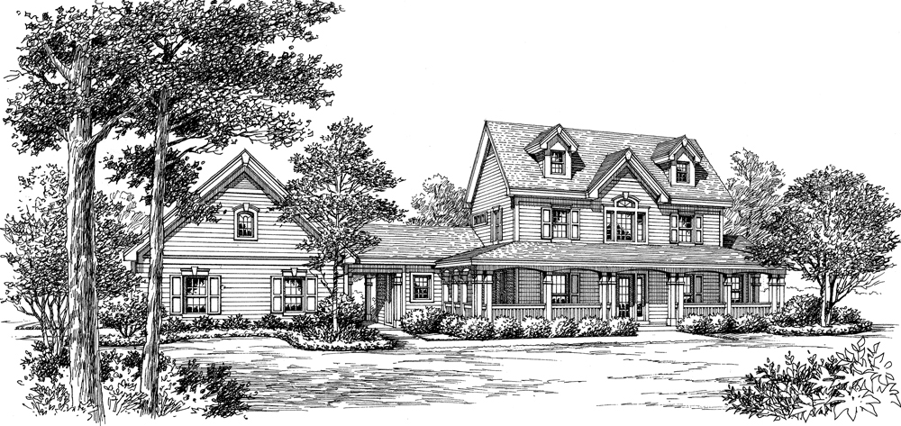 Front View of this 4-Bedroom, 2694 Sq Ft Plan - 138-1178