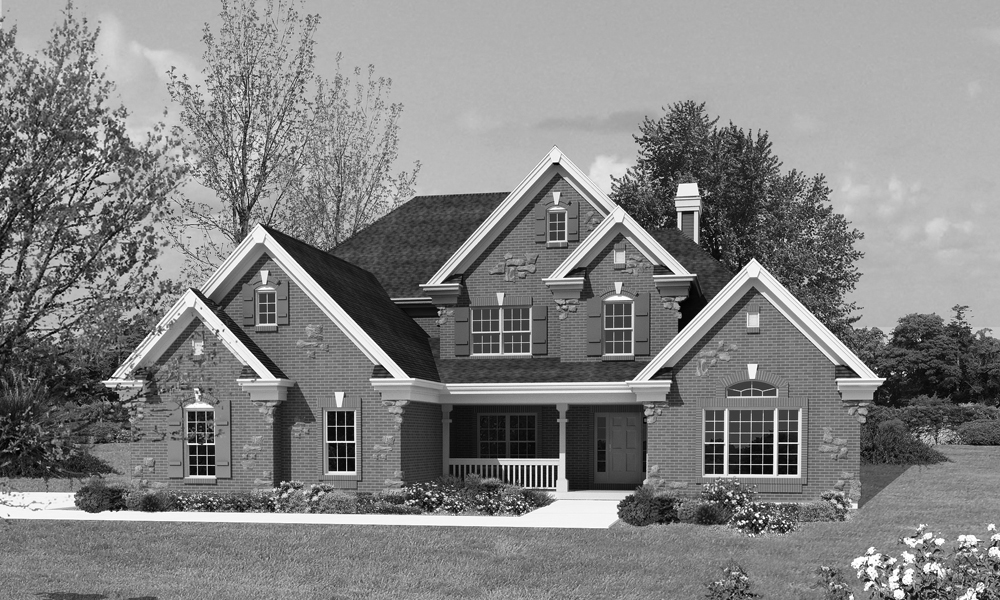 Front View of this 4-Bedroom, 4465 Sq Ft Plan - 138-1228