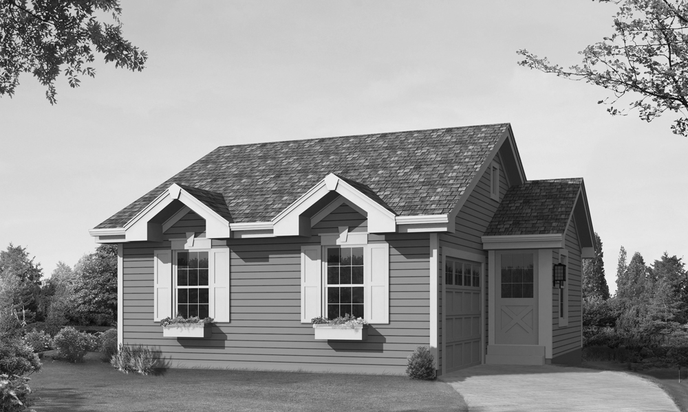 Front View of this 1-Bedroom, 771 Sq Ft Plan - 138-1234