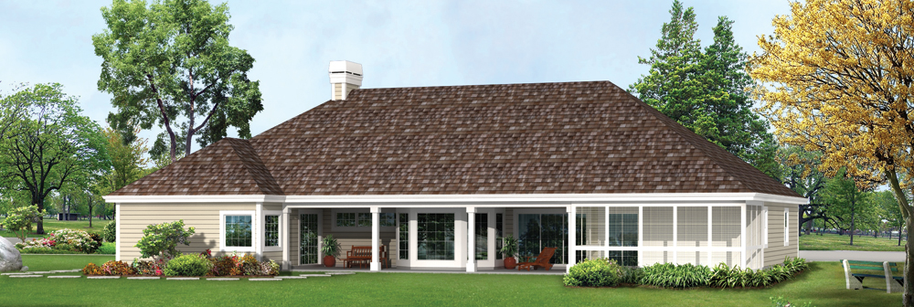 Rear View of this 3-Bedroom, 2312 Sq Ft Plan - 138-1263