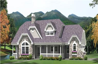 3-Bedroom, 1915 Sq Ft Country House - Plan #138-1264 - Front Exterior
