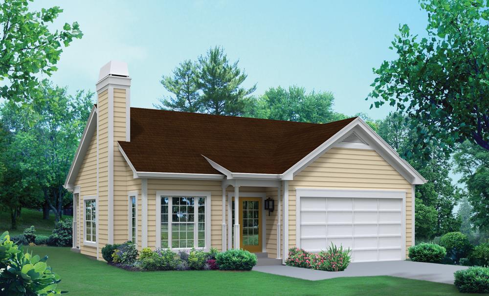 Front elevation of Traditional home (ThePlanCollection: House Plan #138-1294)