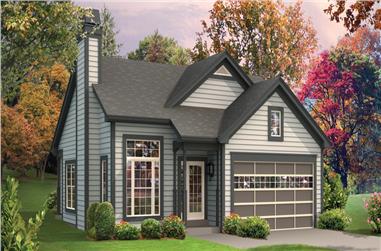 3-Bedroom, 1281 Sq Ft Country House Plan - 138-1296 - Front Exterior