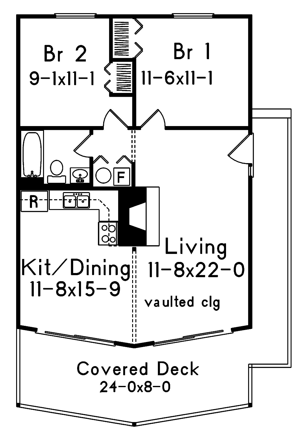 Floor Plan First Story of Country Plan #138-1330