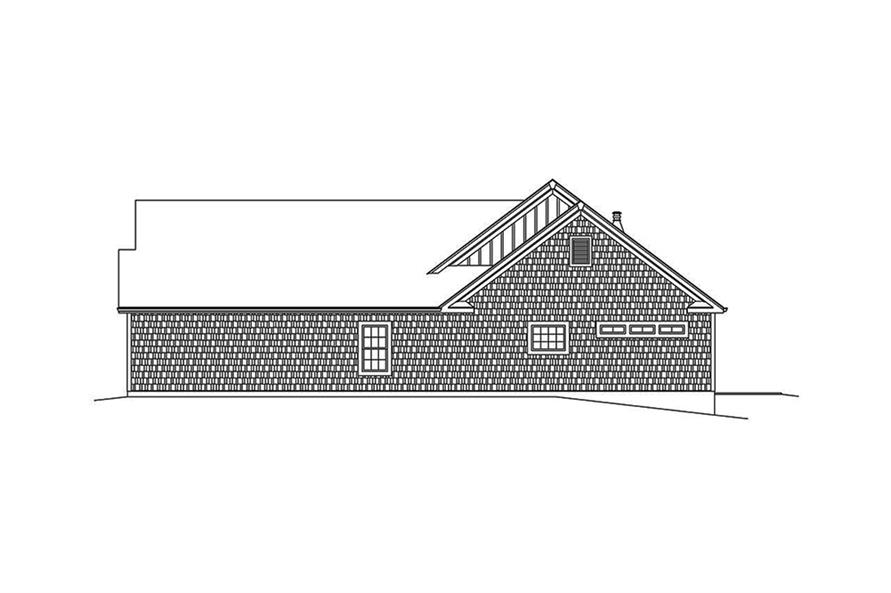 Home Plan Right Elevation of this 3-Bedroom,1983 Sq Ft Plan -138-1361