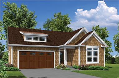 3-Bedroom, 1762 Sq Ft Country House Plan - 138-1398 - Front Exterior