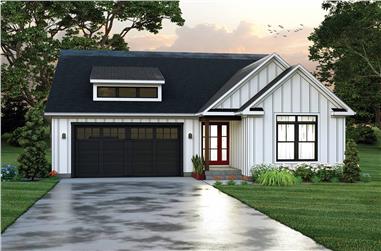 3-Bedroom, 1762 Sq Ft Country Home Plan - 138-1430 - Main Exterior