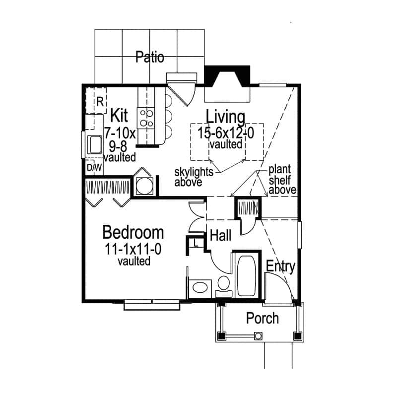 Main Level of Ranch Plan #138-1461