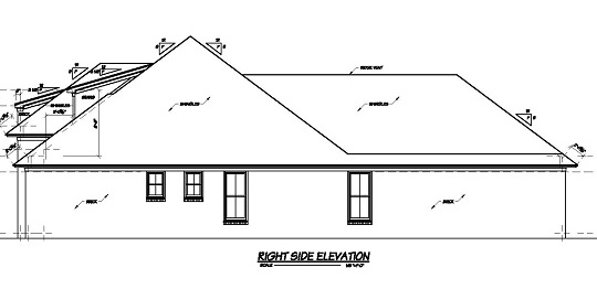 Home Plan Right Elevation of this 3-Bedroom,2233 Sq Ft Plan -139-1010