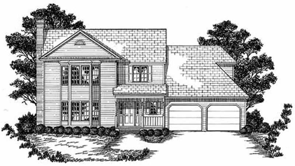 Country home (ThePlanCollection: Plan #139-1047)