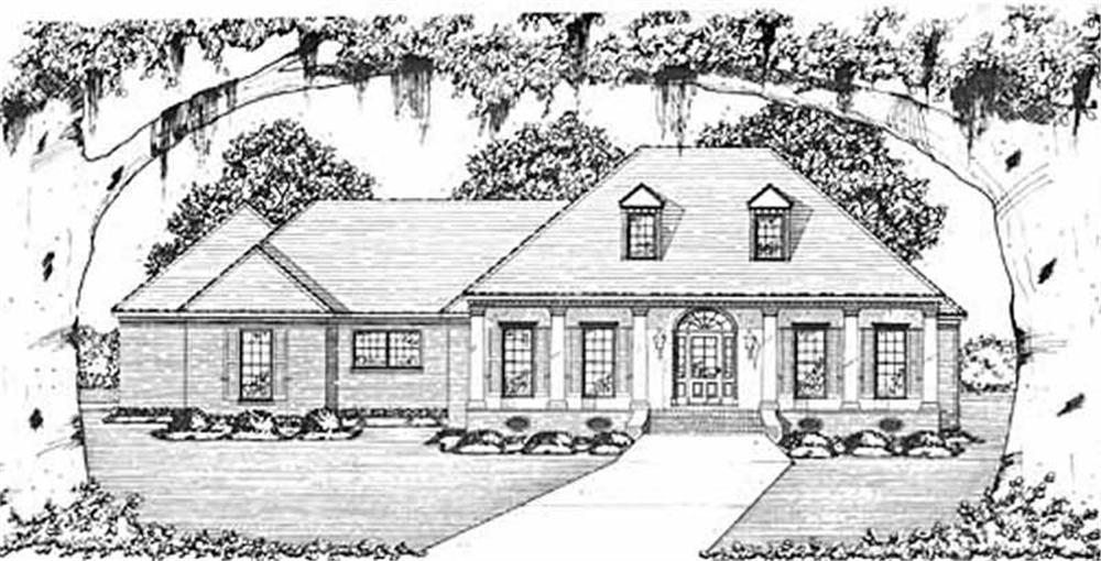 Colonial home (ThePlanCollection: Plan #139-1055)