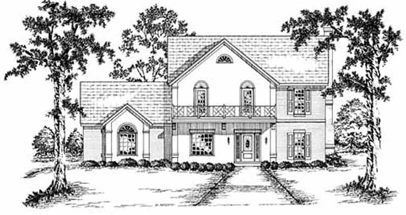 French home (ThePlanCollection: Plan #139-1061)
