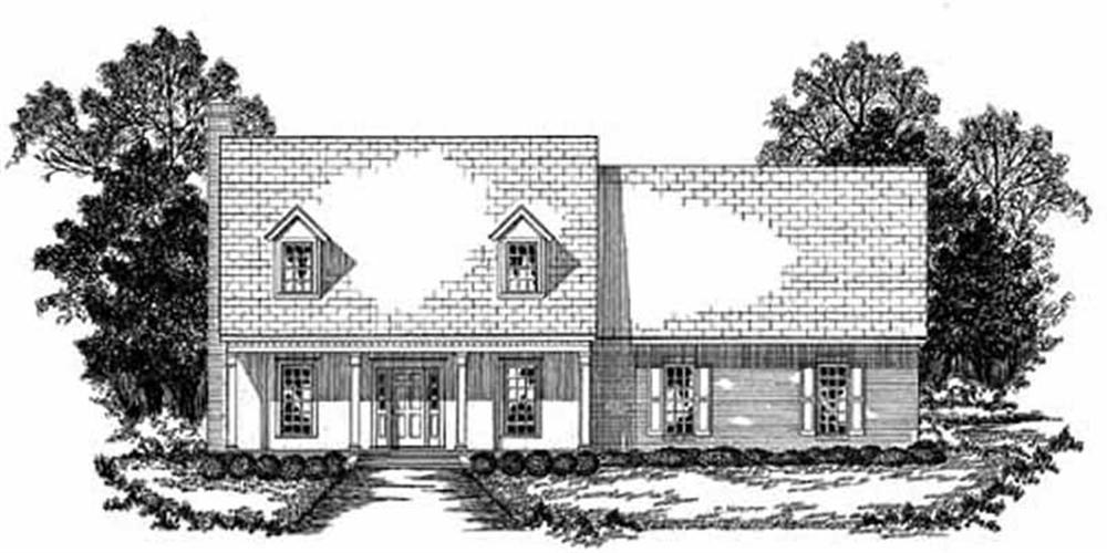 Country home (ThePlanCollection: Plan #139-1064)