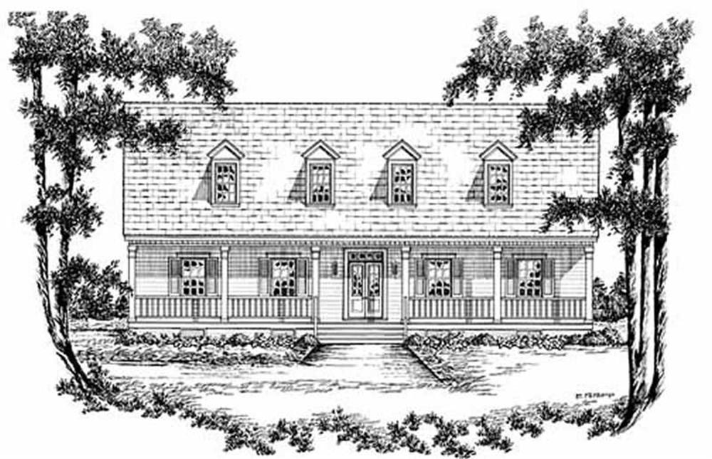 Country home (ThePlanCollection: Plan #139-1066)